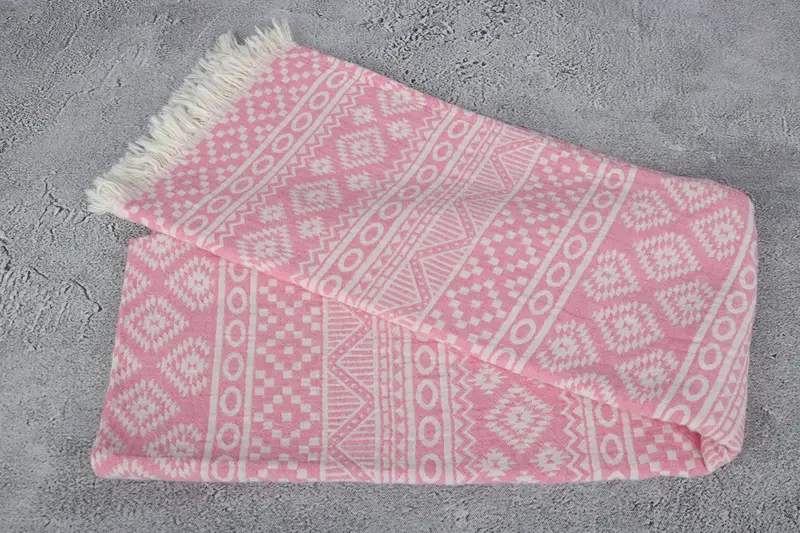 Turkish Towel Monogram, 68x36 Cotton Geometric Towel, Wedding For Favor, Yoga Towel, Summer Gift, Absorbent Turkish towel, Monogrammed Beach Towel - 7