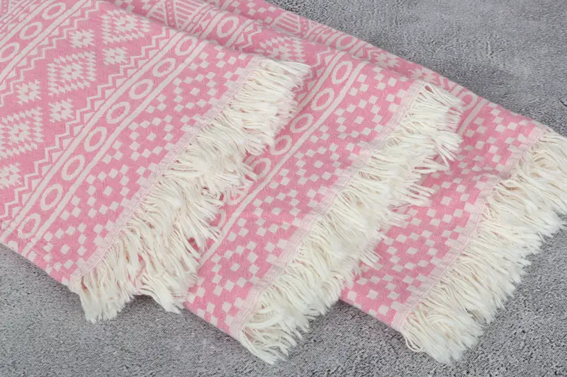Turkish Towel Monogram, 68x36 Cotton Geometric Towel, Wedding For Favor, Yoga Towel, Summer Gift, Absorbent Turkish towel, Monogrammed Beach Towel - 6