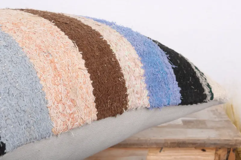 Pillow Case, Luxury Pillow Case, Antique Pillows, Vintage Kilim Pillow, 20x20 White Cushion Case, Armchair Cushion, Ethnical Kilim Rug Pillow - 6