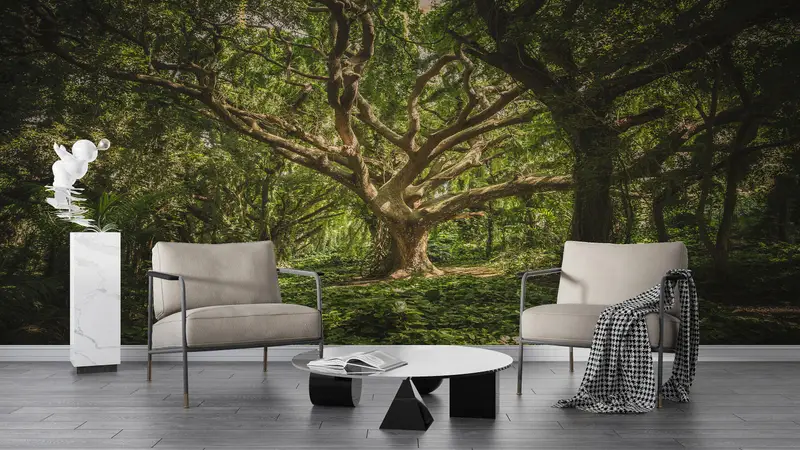 Forest Wall Painting, Tree Wall Poster, Old Tree Landscape Wall Decor, Tree View Wall Art, Nature Landscape Wall Art, View Wall Paper, - 5