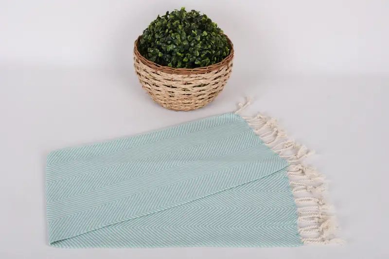 40x20 Cotton Herringbone Towel, Gift For Mom, Bathroom Towels, Monogram Hand Towel, Embroidery Towel, Personalized Kitchen Towel, Bachelor Towel - 4