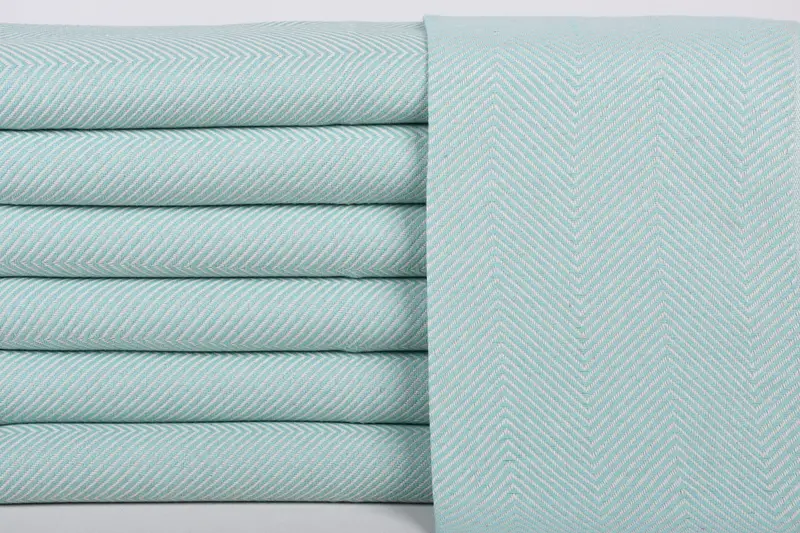 40x20 Cotton Herringbone Towel, Gift For Mom, Bathroom Towels, Monogram Hand Towel, Embroidery Towel, Personalized Kitchen Towel, Bachelor Towel - 1