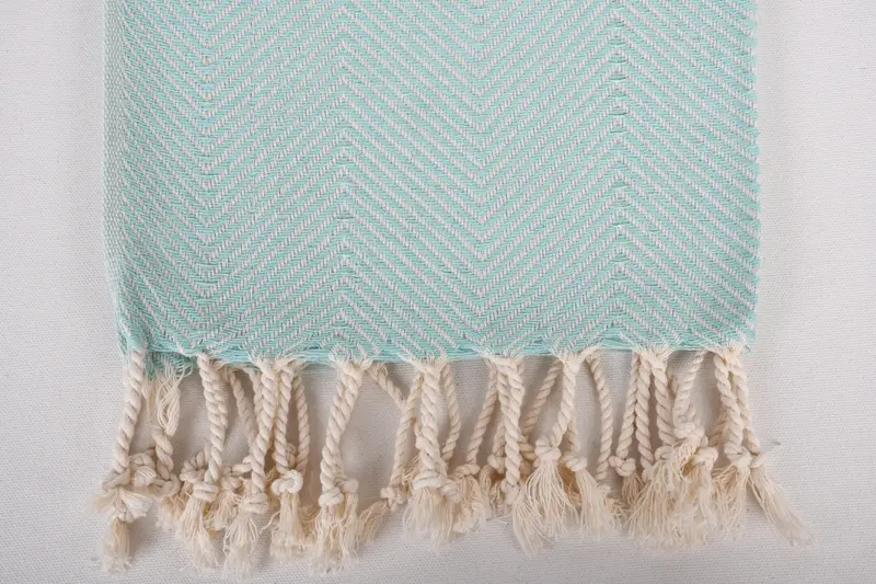 40x20 Cotton Herringbone Towel, Gift For Mom, Bathroom Towels, Monogram Hand Towel, Embroidery Towel, Personalized Kitchen Towel, Bachelor Towel - 3