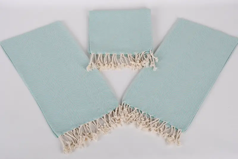 40x20 Cotton Herringbone Towel, Gift For Mom, Bathroom Towels, Monogram Hand Towel, Embroidery Towel, Personalized Kitchen Towel, Bachelor Towel - 6