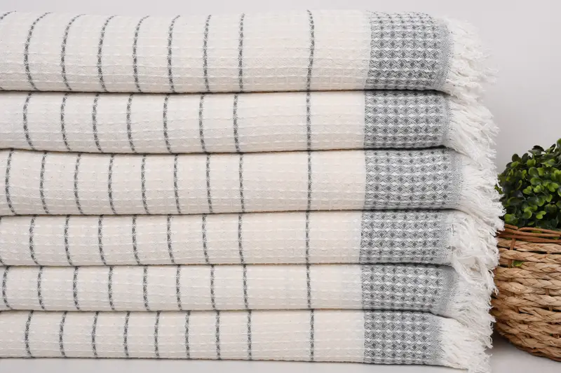 Hammam Towel USA, Best Beach Towel, Monogrammed Beach Towel, Memorial Gift, Gift For Him, 70x40 Cotton Waffle Towel, Eco-Friendly Turkish Towel - 2