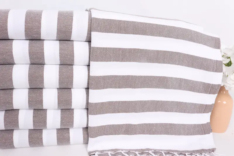 Custom Hand Towel, Home Decor Gifts, Bachelorette Party Favors, 44x20 Cotton Striped Towel, Turkish Tea Towel, Summer Towel, Wedding Favors - 2