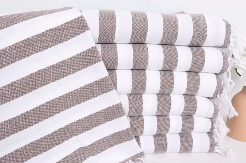 Custom Hand Towel, Home Decor Gifts, Bachelorette Party Favors, 44x20 Cotton Striped Towel, Turkish Tea Towel, Summer Towel, Wedding Favors - 1