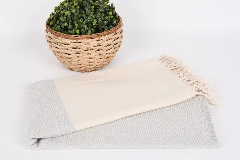 Lightweight Turkish towel, 70x36 Cotton Zig zag Towel, Turkish Towel Beach, Mexico Bachelorette Party Gifts, Engagement Gift, Fouta towel - 4