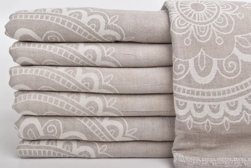 Turkish Cotton Throw Blanket, Christmas Gift Blanket, Bachelorette Party Favors, Bedspread, Custom Wedding Gifts, 88x80 Cotton Ethnic Design Towel - 2