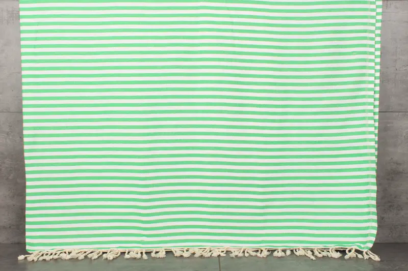 Extra Large Tablecloth, Bridesmaid Gifts, Turkish Towel Blanket, Woven Throw Blanket, Home Gift, Bedspread, 104x76 Cotton Striped Towel - 8