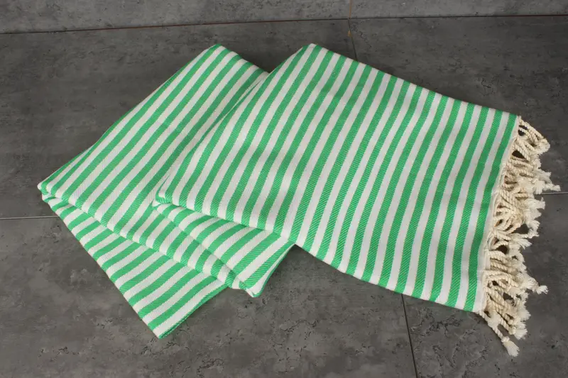 Extra Large Tablecloth, Bridesmaid Gifts, Turkish Towel Blanket, Woven Throw Blanket, Home Gift, Bedspread, 104x76 Cotton Striped Towel - 5