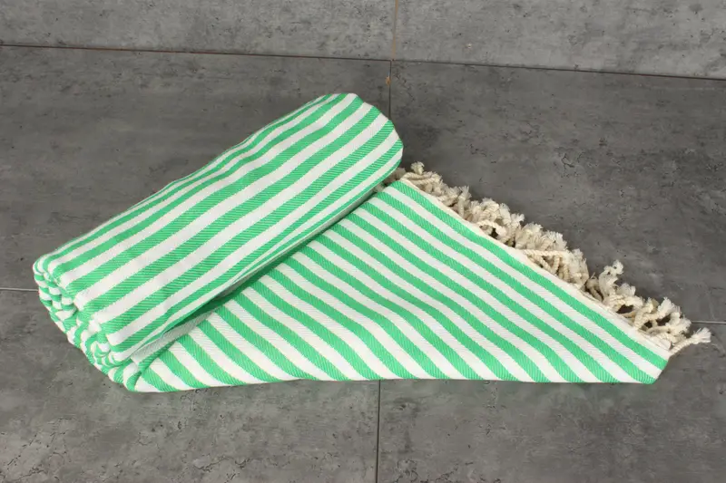 Extra Large Tablecloth, Bridesmaid Gifts, Turkish Towel Blanket, Woven Throw Blanket, Home Gift, Bedspread, 104x76 Cotton Striped Towel - 7