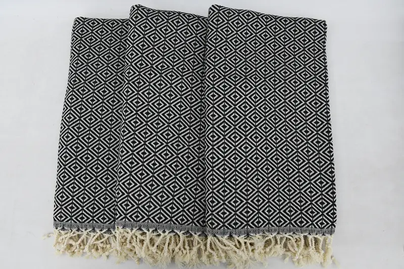 Bridesmaid Gift, Pool Towels, Quick-Dry Beach Towel, Bride Gift, Travel Towel, Valentines Day Gift For Her, Luxury towel, 70x40 Cotton Diamond Towel - 3
