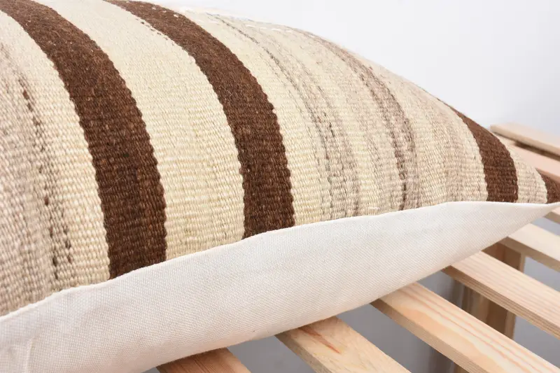 Nautical Throw Pillow Cover, Turkish Rugs Pillow Cover, 16x36 Beige Pillow, Boho Pillow, Turkish Kilim Pillow, Pillow for Sofa, Cushion Case - 7