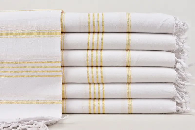 70x40 Cotton Striped Towel, Gift For Him, Scarf Towel, Bridesmaid Gift Towel, Home Decor Towel, Yoga Towel, Peshtemal Towel, Peshtemal Towel USA - 1