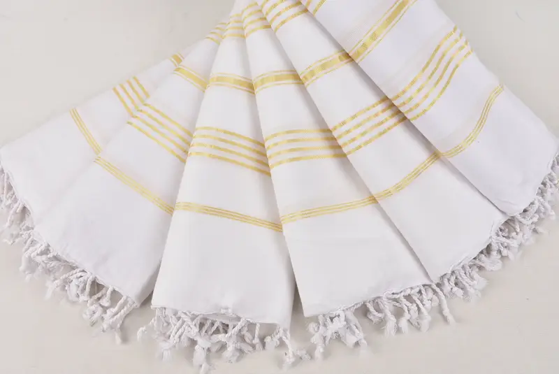 70x40 Cotton Striped Towel, Gift For Him, Scarf Towel, Bridesmaid Gift Towel, Home Decor Towel, Yoga Towel, Peshtemal Towel, Peshtemal Towel USA - 4