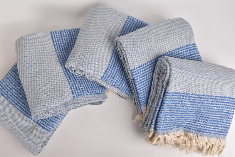 96x92 Cotton Striped Towel, Turkish Towel Beach Blanket, Bridesmaid Gifts, Custom Shower Curtain, Monogram Blanket, Bridal Shower Gift, Gift For Him - 3