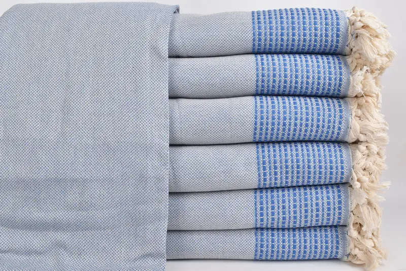 96x92 Cotton Striped Towel, Turkish Towel Beach Blanket, Bridesmaid Gifts, Custom Shower Curtain, Monogram Blanket, Bridal Shower Gift, Gift For Him - 1