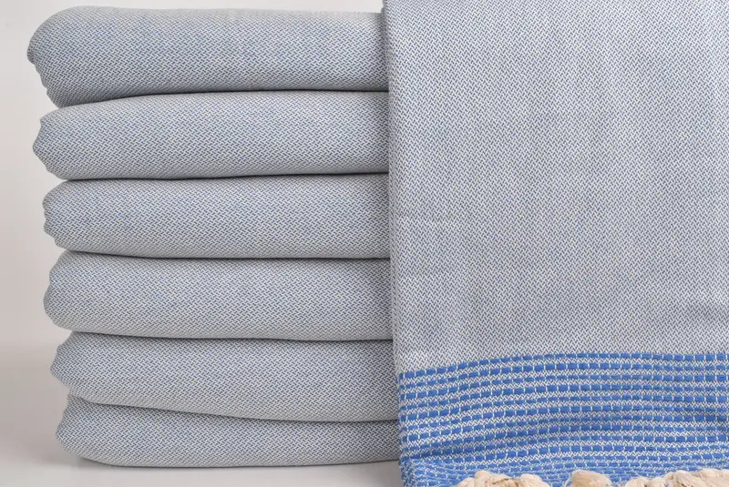 96x92 Cotton Striped Towel, Turkish Towel Beach Blanket, Bridesmaid Gifts, Custom Shower Curtain, Monogram Blanket, Bridal Shower Gift, Gift For Him - 2