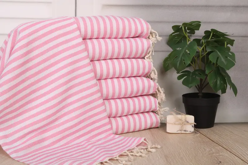 Wedding Favor Pink Cotton Tea Towel Personalized 40x18 Inches