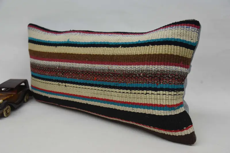 12x24 Red Pillow Cover, Pillow for Couch, Kilim Cushion Sham, One Of A Kind Pillow Cover, Pillow, Couch Pillow Sham, Interior Designer Pillow - 3