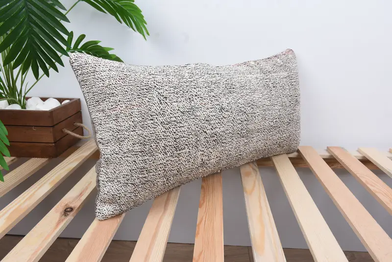 Vintage Throw Pillow, Ethnical Kilim Rug Pillow, 12x24 White Pillow Sham, Antique Pillows, Interior Designer Pillow, Pillow Case - 4