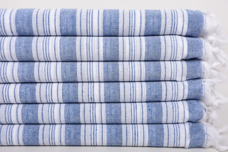 Bridesmaid Gift Towel, Organic Towel, Quick-dry towel, 70x40 Cotton Striped Towel, Valentines Day Gift For Him, Organic Turkish towel - 3