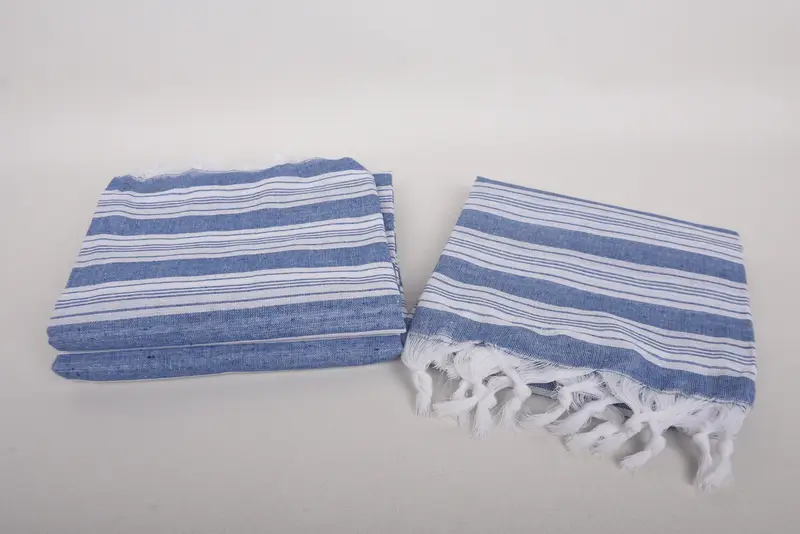 Bridesmaid Gift Towel, Organic Towel, Quick-dry towel, 70x40 Cotton Striped Towel, Valentines Day Gift For Him, Organic Turkish towel - 7