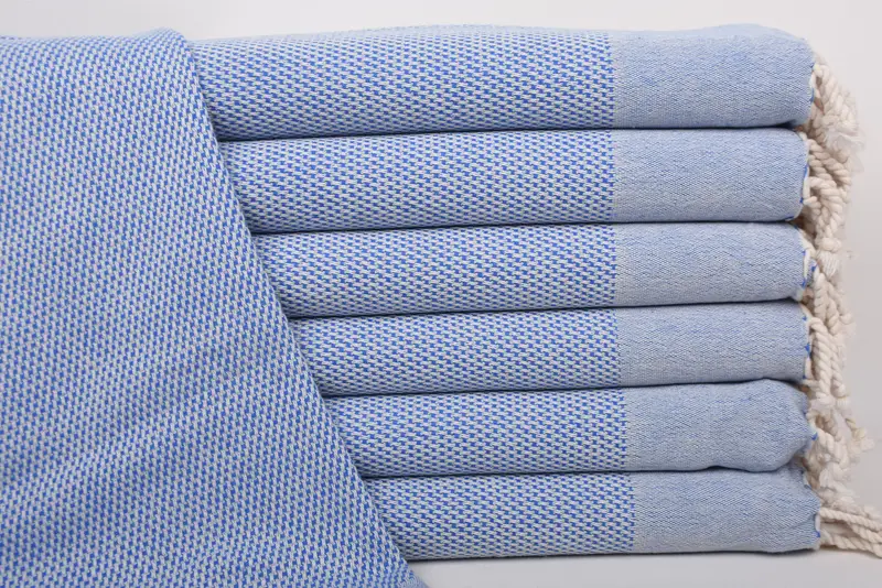 Bridal Shower Blue Polka Dot Tea Towel, 44x24 Inches