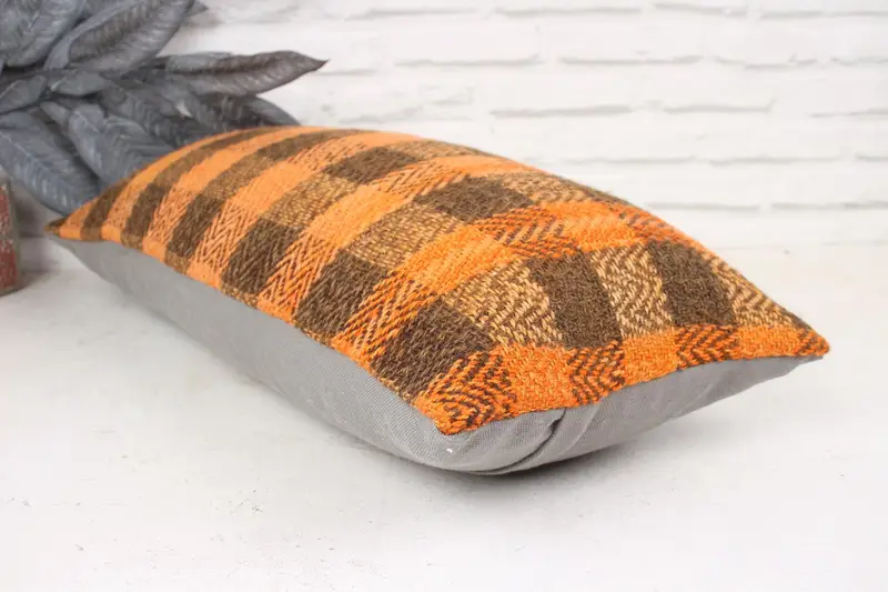 Outdoor Bolster Cushion, Interior Designer Pillow, 12x24 Brown Pillow, Antique Pillows, Vintage Pillow, Neutral Cushion Cover, Cushion - 6