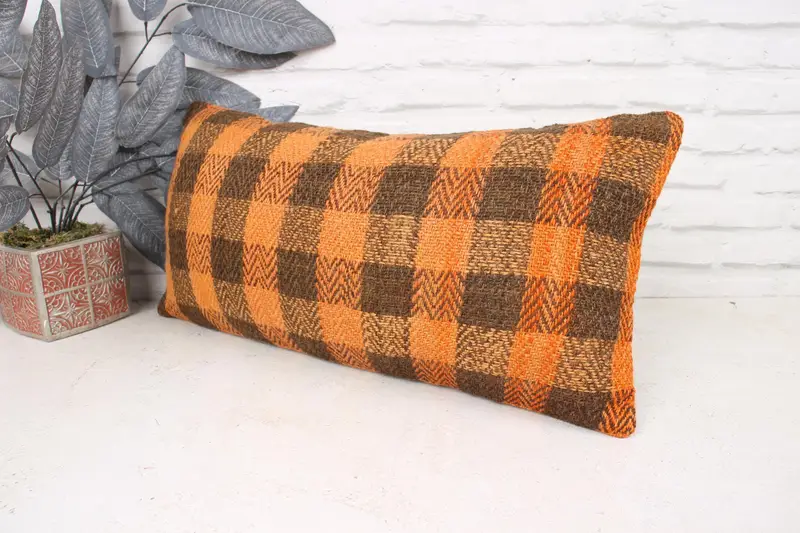 Outdoor Bolster Cushion, Interior Designer Pillow, 12x24 Brown Pillow, Antique Pillows, Vintage Pillow, Neutral Cushion Cover, Cushion - 4