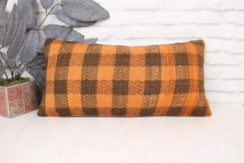 Outdoor Bolster Cushion, Interior Designer Pillow, 12x24 Brown Pillow, Antique Pillows, Vintage Pillow, Neutral Cushion Cover, Cushion - 1
