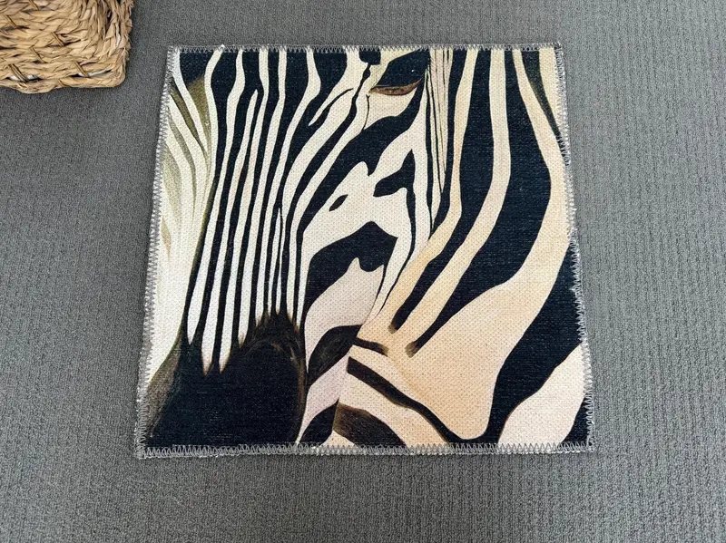 Modern Soyut Zebra Baskılı Halı: Trendy, Zarif Ev Dekorasyonu