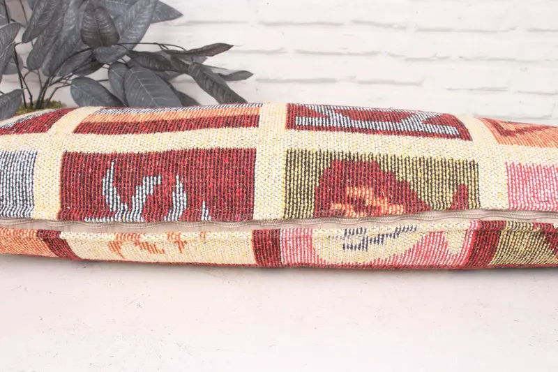 12x36 Beige Cushion Cover, Ethnic Throw Pillow, Boho Pillow Sham Cover, Vintage Cushion, Pillow, Pillow for Sofa, Gift Pillow, Sofa Cushion Cover - 5