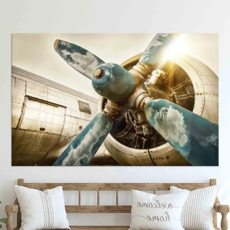 現代の航空機キャンバス プリント: あなたの男性の洞窟やオフィスを高めます