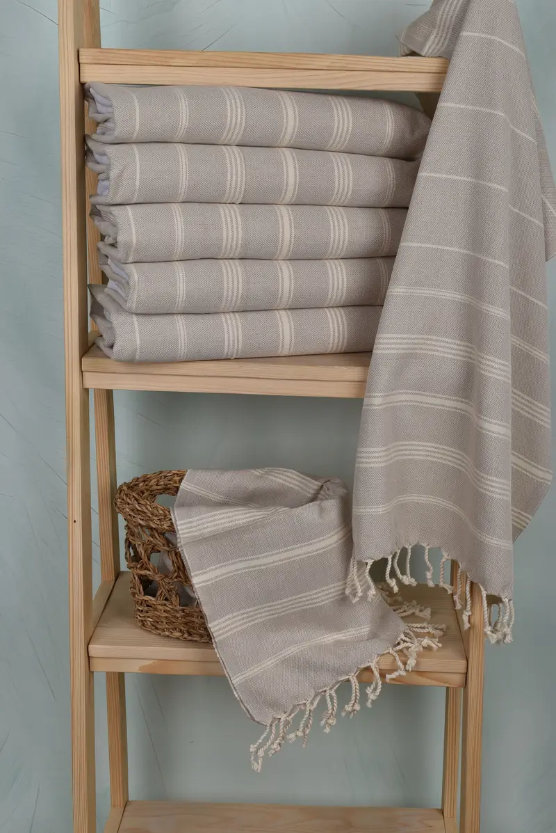 Personalized Dish Towel, Custom Turkish Towel, Kitchen Towel, 38x24 Cotton Striped Towel, Personalized Gift, Personalized Wedding Gift, Gift For Him - 3
