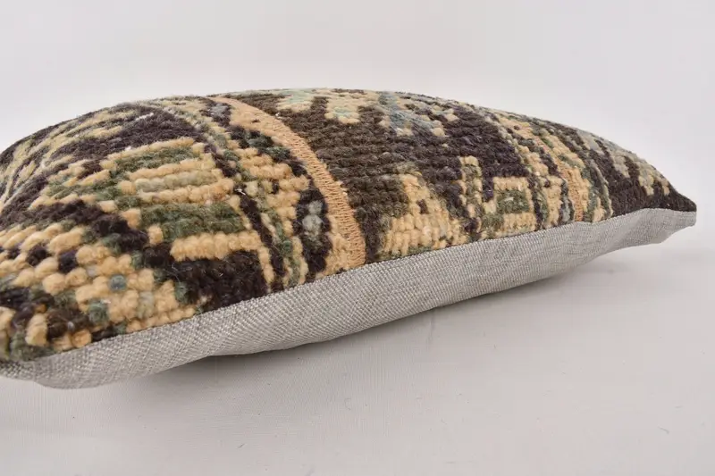 12x20 Brown Cushion, Interior Designer Pillow, Bolster Throw Cushion, Pillow, Throw Kilim Pillow, Kilim Cushion Sham, Outdoor Patio Cushion Cover - 7