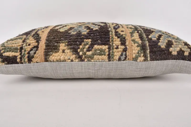12x20 Brown Cushion, Interior Designer Pillow, Bolster Throw Cushion, Pillow, Throw Kilim Pillow, Kilim Cushion Sham, Outdoor Patio Cushion Cover - 5