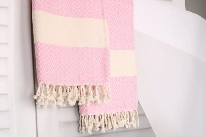 Organic Towel, Custom Wedding Gift, Personalized Gifts, Turkish Towel Personalized, 70x40 Cotton Geometric Towel, Beach Towel Bulk, Memorial Gift - 8