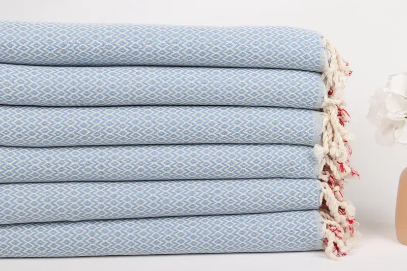 Turkish towel, 70x40 Cotton Diamond Towel, Customized Towels, Spa Towel, Peshtemal Towel USA, Bath towel, Wedding Gift, Girls Weekend Getaways Gifts - 3