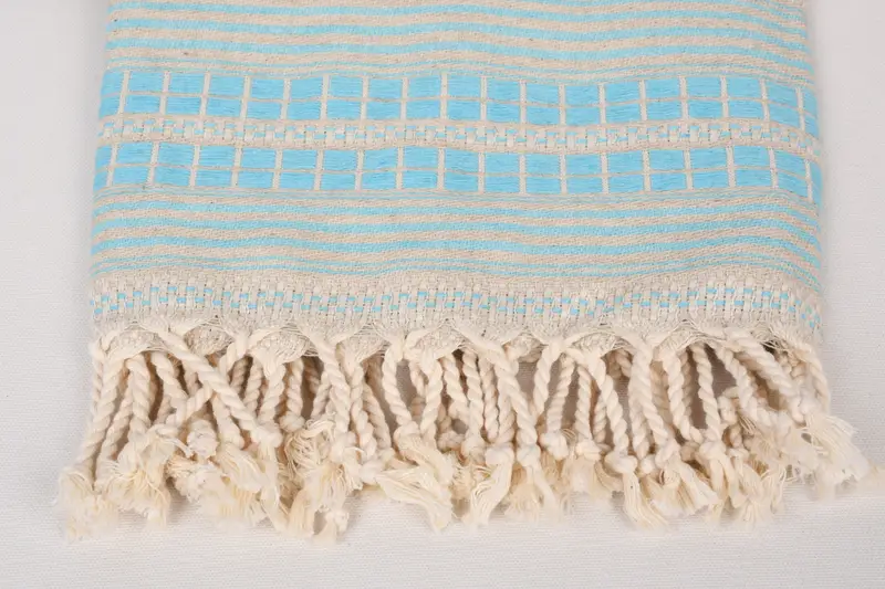 Custom Wedding Gift From Bridesmaid, Spa Towel, Sand-free towel, Birthday Gift, Housewarming Gift, Home Decor Gifts, 68x40 Linen Striped Towel - 3