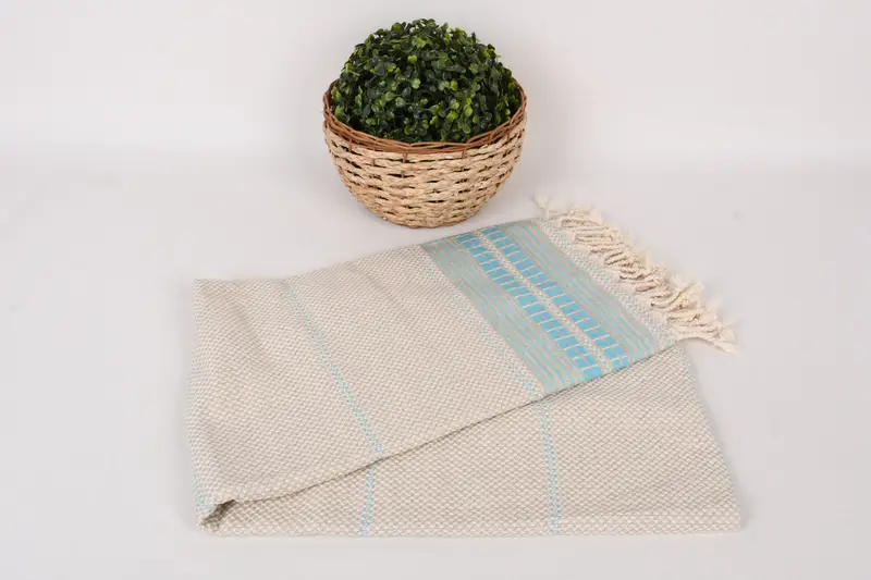 Custom Wedding Gift From Bridesmaid, Spa Towel, Sand-free towel, Birthday Gift, Housewarming Gift, Home Decor Gifts, 68x40 Linen Striped Towel - 4