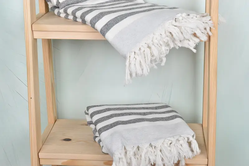 Turkish beach towel, Beach Towel Bulk, 68x40 Cotton Striped Terry Towel, Merry Christmas Gifts, Organic Cotton Towel, Monogrammed Beach Towel - 5