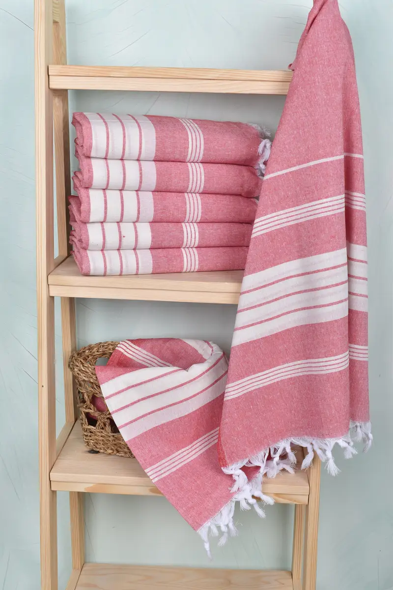 Turkish Towel Beach, Anniversary Gift For Her, 68x36 Cotton Striped Towel, Monogrammed Beach Towel, Sand-Resistant Peshtemal, Wedding Gifts Towel - 3