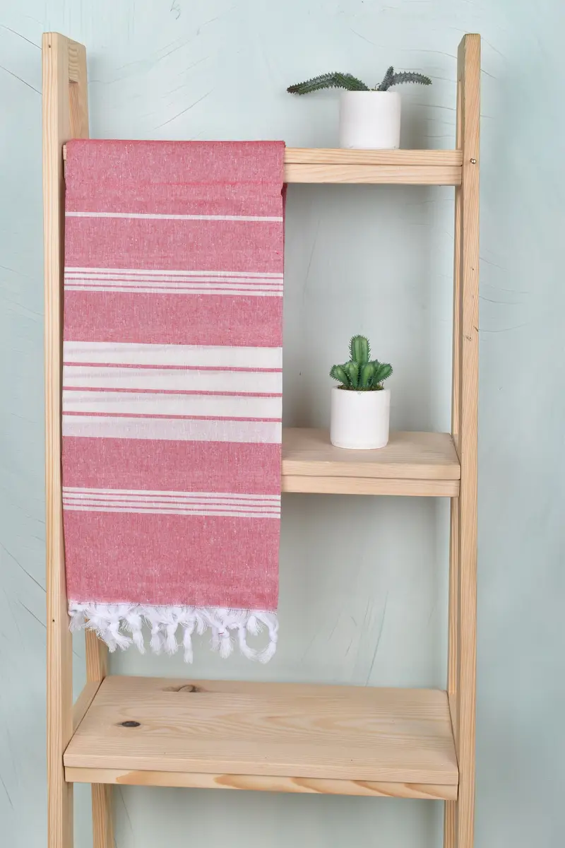 Turkish Towel Beach, Anniversary Gift For Her, 68x36 Cotton Striped Towel, Monogrammed Beach Towel, Sand-Resistant Peshtemal, Wedding Gifts Towel - 8