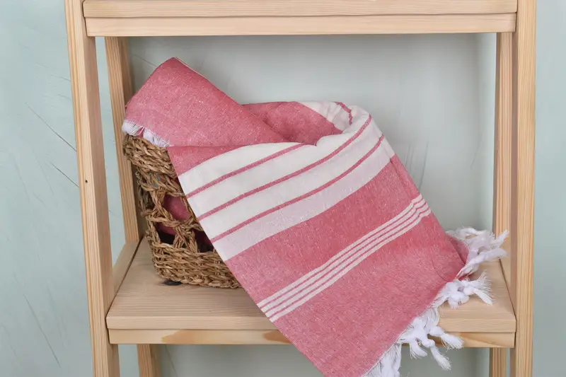 Turkish Towel Beach, Anniversary Gift For Her, 68x36 Cotton Striped Towel, Monogrammed Beach Towel, Sand-Resistant Peshtemal, Wedding Gifts Towel - 4