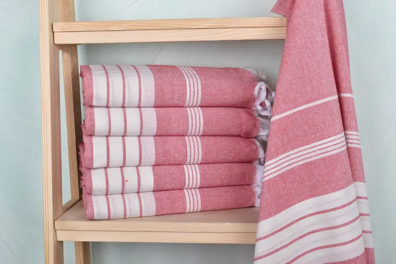 Turkish Towel Beach, Anniversary Gift For Her, 68x36 Cotton Striped Towel, Monogrammed Beach Towel, Sand-Resistant Peshtemal, Wedding Gifts Towel - 2
