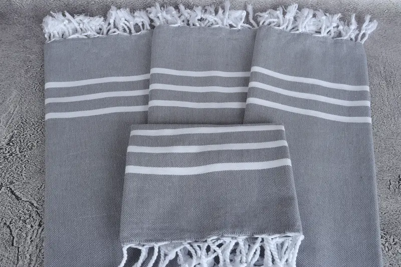40x20 Cotton Striped Towel, Personalized Dish Towel, Wedding Gifts Towel, Personalized Gift, Summer Towel, Kitchen Towel, Gift For The Home Decor - 4