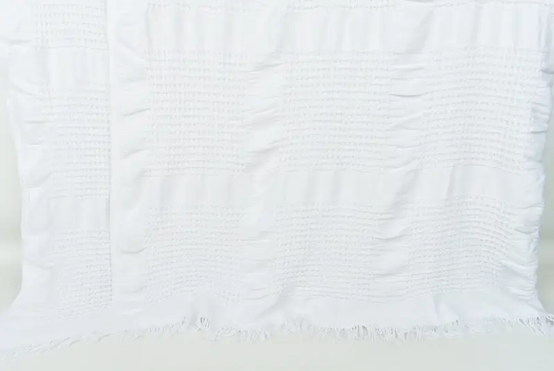 Bridesmaid Gifts, Turkish Cotton Throw Blanket, 96x88 Cotton Waffle Towel, Turkish Bedspread, Memorial Gift, Bedspread, Wedding Favors - 7