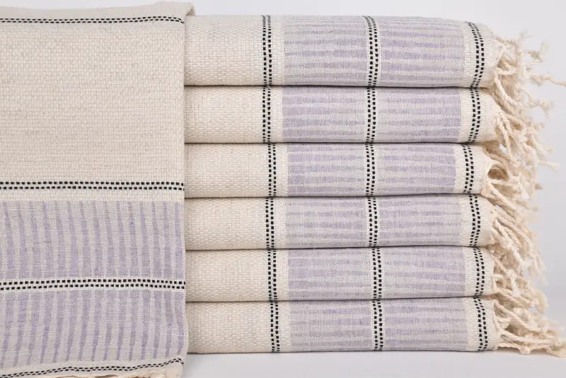 ティータオル刺繍デザイン、20x40インチのリネンタオル - 1
